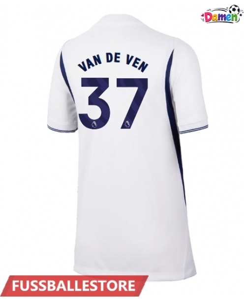 Günstige Tottenham Hotspur Micky van de Ven #37 Heimtrikot Damen 2026-27 Kurzarm